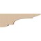Ekena Millwork 2"W x 12"D x 4"H Thin New Brighton Rough Cedar Woodgrain TimberThane Corbel, Primed Tan CORUR02X12X04NEBRCPR - alternate 4